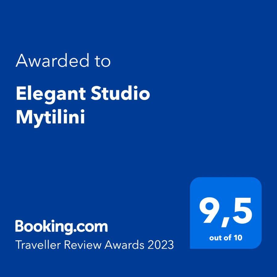 Elegant Studio Mytilini Apartment Bagian luar foto